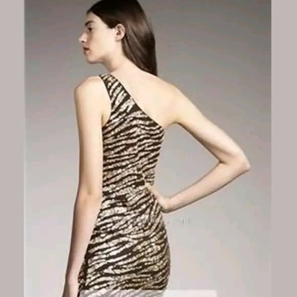 Alice + Olivia Nora Sequin One Shoulder Dress Size 2 - Picture 3 of 7